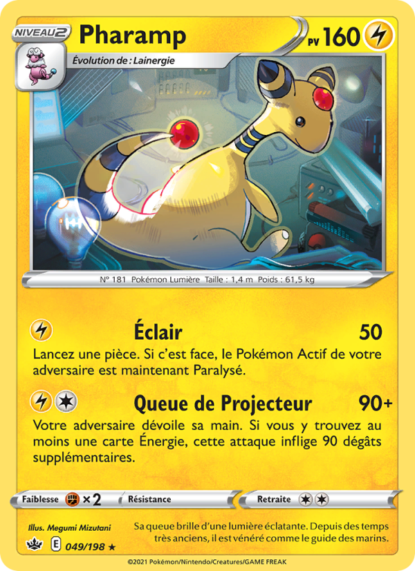 Pharamp 49 — Chilling Reign (French Pokémon TCG card)