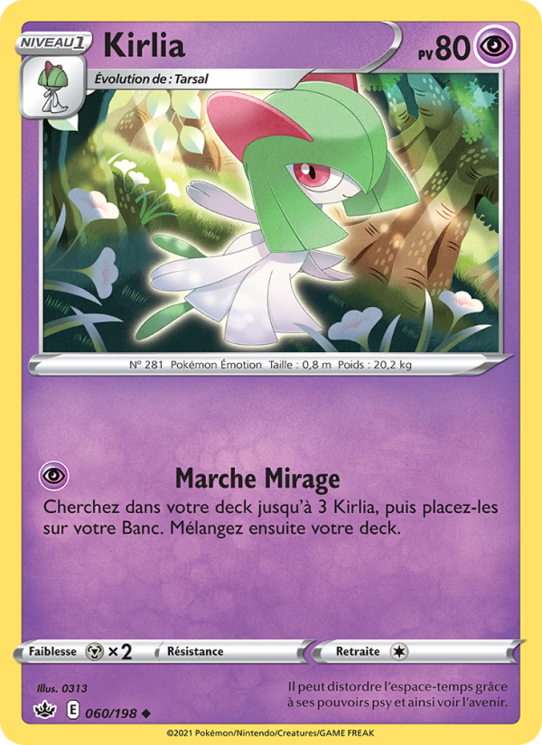 Kirlia 60 — Chilling Reign (French Pokémon TCG card)