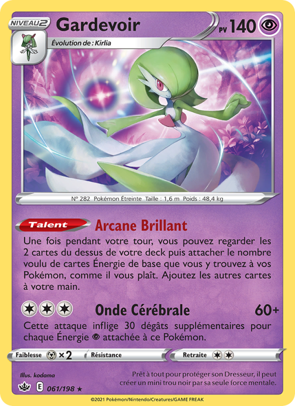 Gardevoir 61 — Chilling Reign (French Pokémon TCG card)