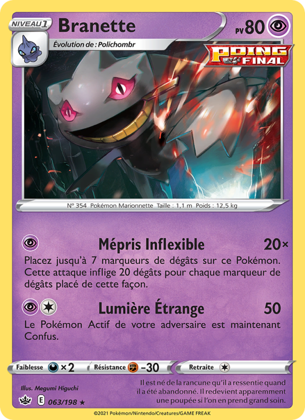 Branette 63 — Chilling Reign (French Pokémon TCG card)