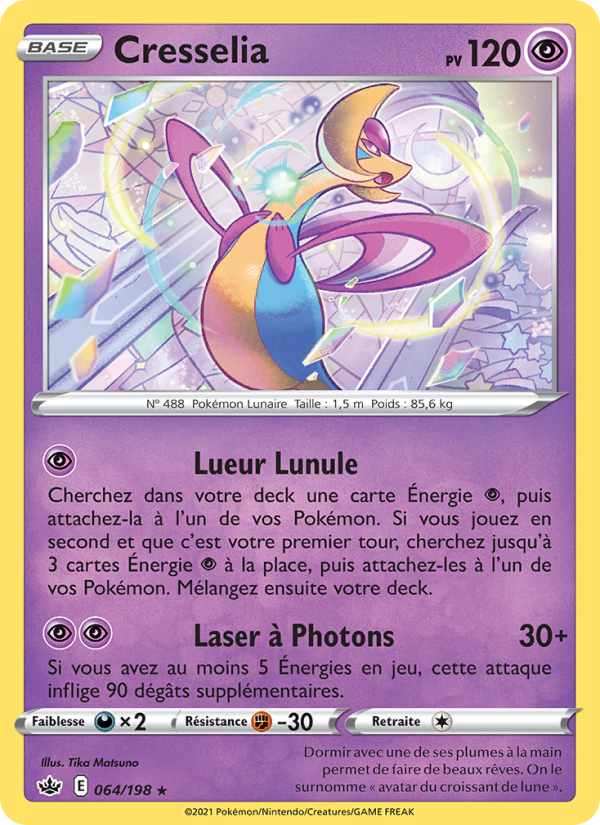 Cresselia 64 — Chilling Reign (French Pokémon TCG card)