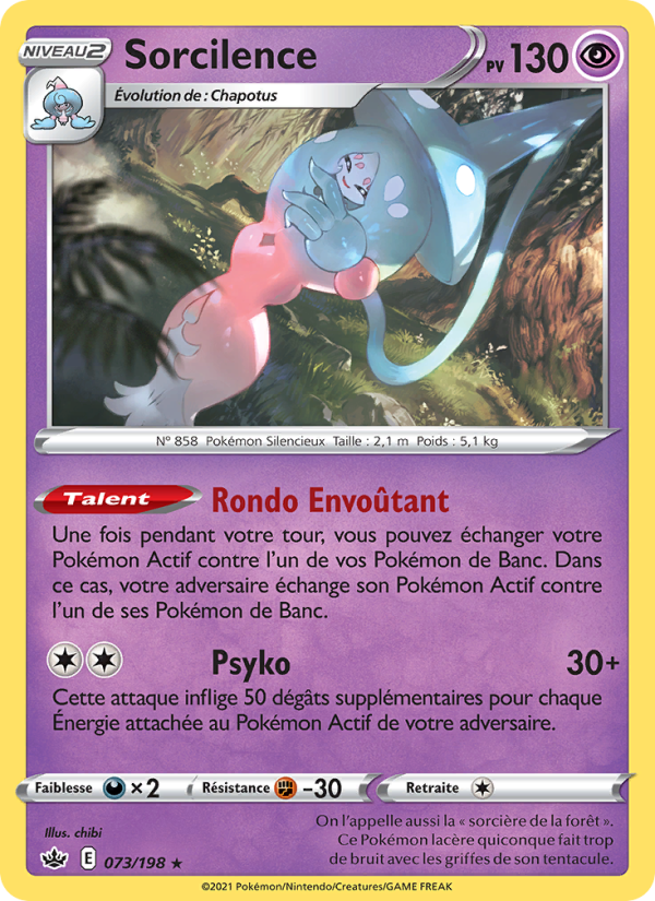 Sorcilence 73 — Chilling Reign (French Pokémon TCG card)