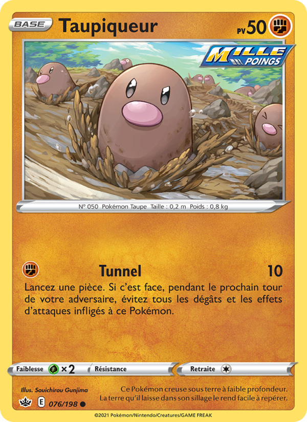 Taupiqueur 76 — Chilling Reign (French Pokémon TCG card)