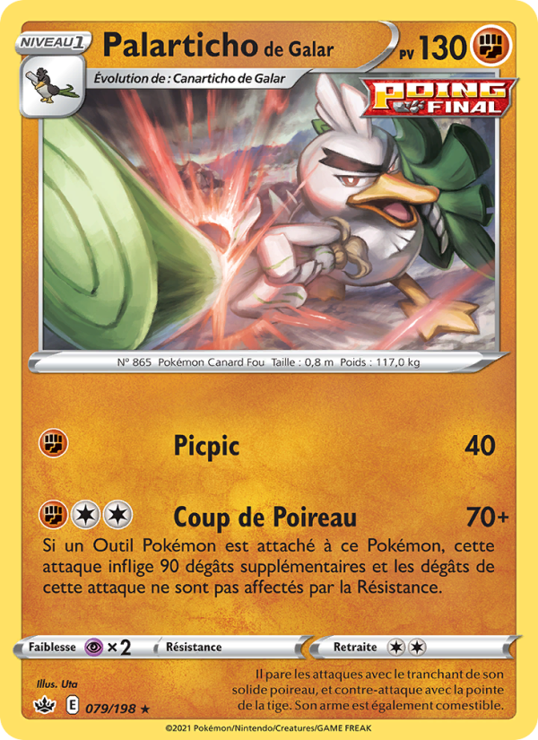 Palarticho de Galar 79 — Chilling Reign (French Pokémon TCG card)