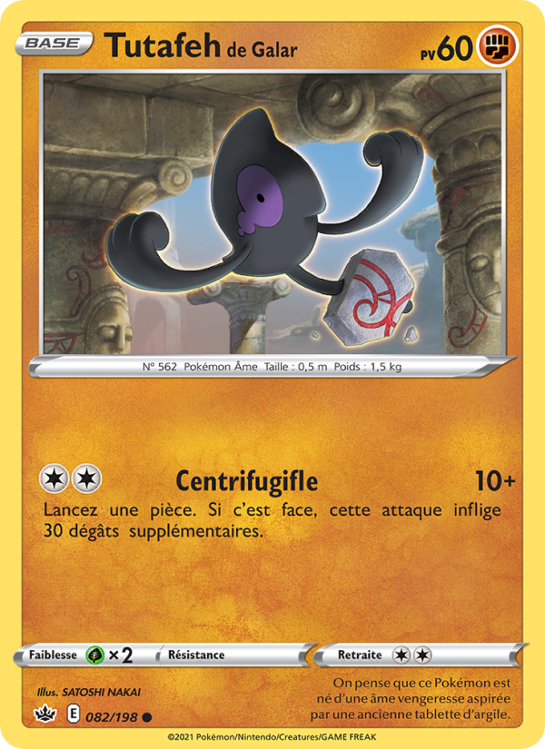Tutafeh de Galar 82 — Chilling Reign (French Pokémon TCG card)