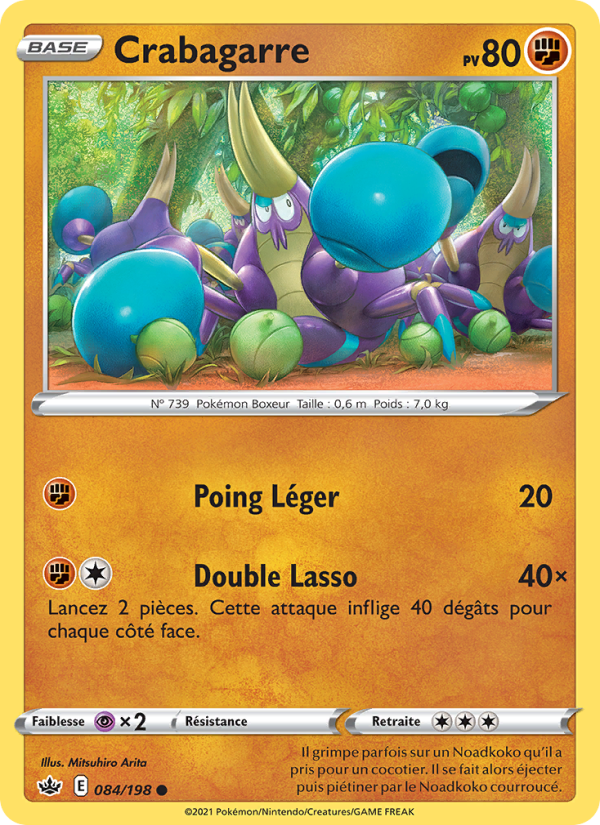 Crabagarre 84 — Chilling Reign (French Pokémon TCG card)