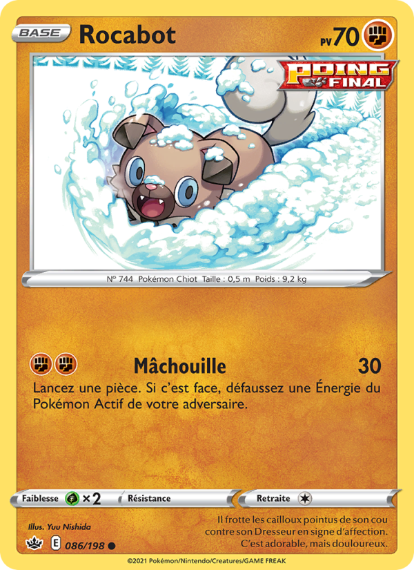 Rocabot 86 — Chilling Reign (French Pokémon TCG card)