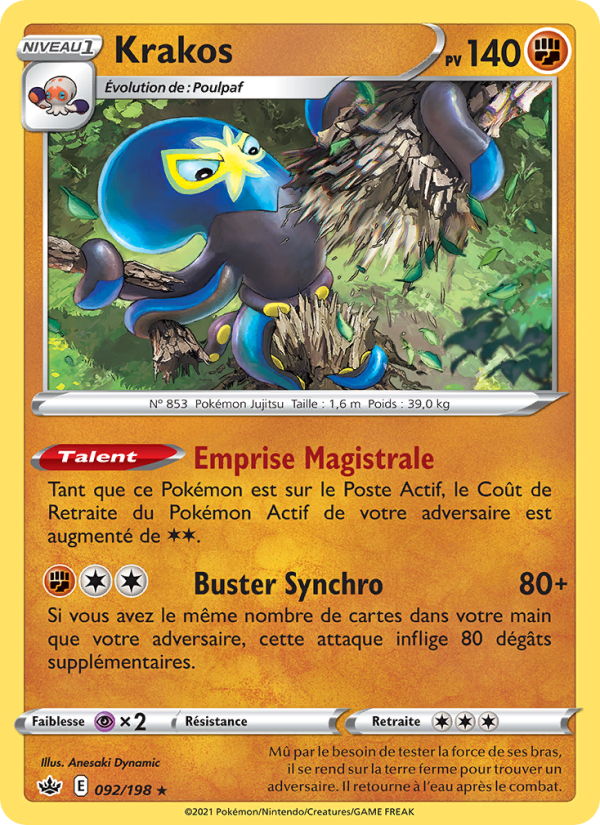 Krakos 92 — Chilling Reign (French Pokémon TCG card)