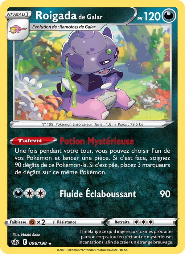 Roigada de Galar 98 — Chilling Reign (French Pokémon TCG card)