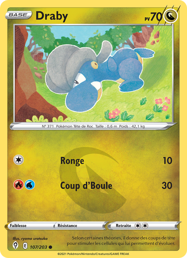 Draby 107 — Evolving Skies (French Pokémon TCG card)