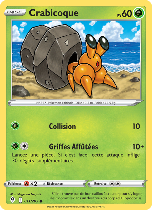 Crabicoque 11 — Evolving Skies (French Pokémon TCG card)