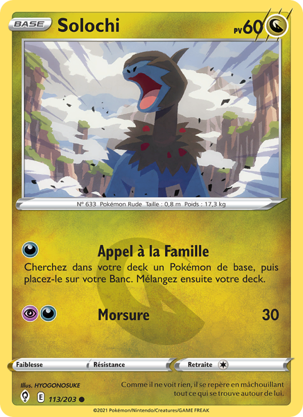Solochi 113 — Evolving Skies (French Pokémon TCG card)