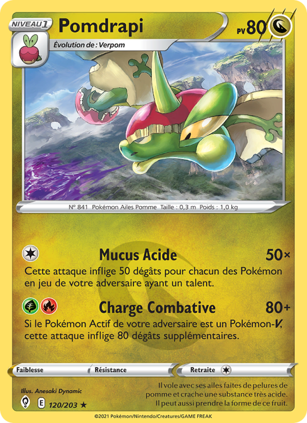 Pomdrapi 120 — Evolving Skies (French Pokémon TCG card)