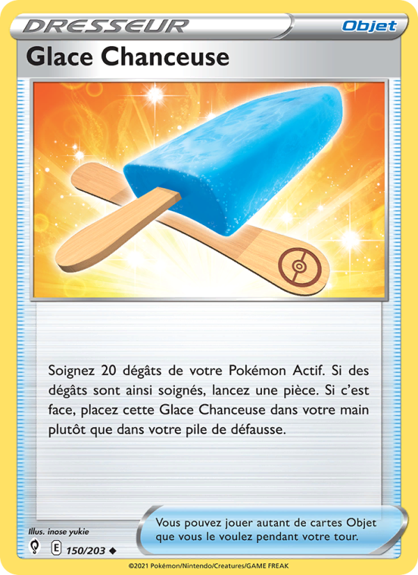 Glace Chanceuse 150 — Evolving Skies (French Pokémon TCG card)