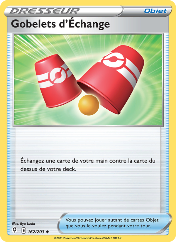 Gobelets d'Échange 162 — Evolving Skies (French Pokémon TCG card)