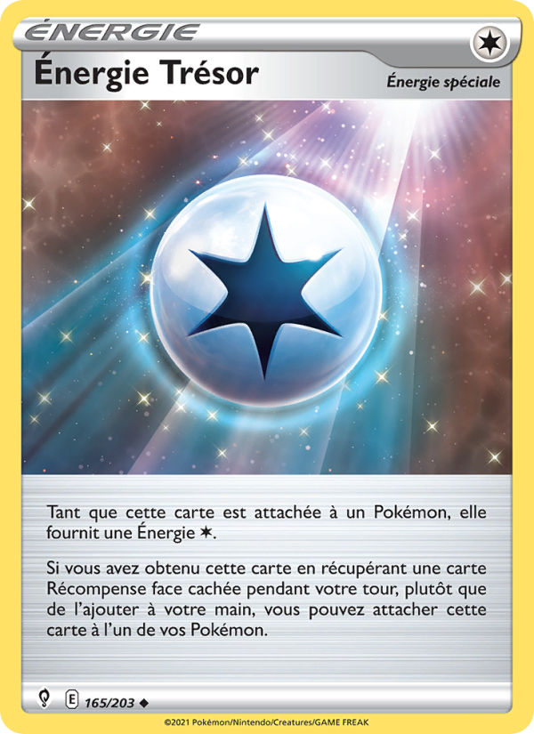 Énergie Trésor 165 — Evolving Skies (French Pokémon TCG card)