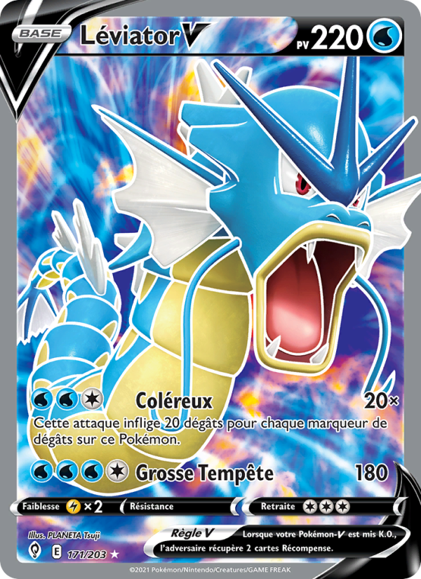 Léviator V 171 — Evolving Skies (French Pokémon TCG card)