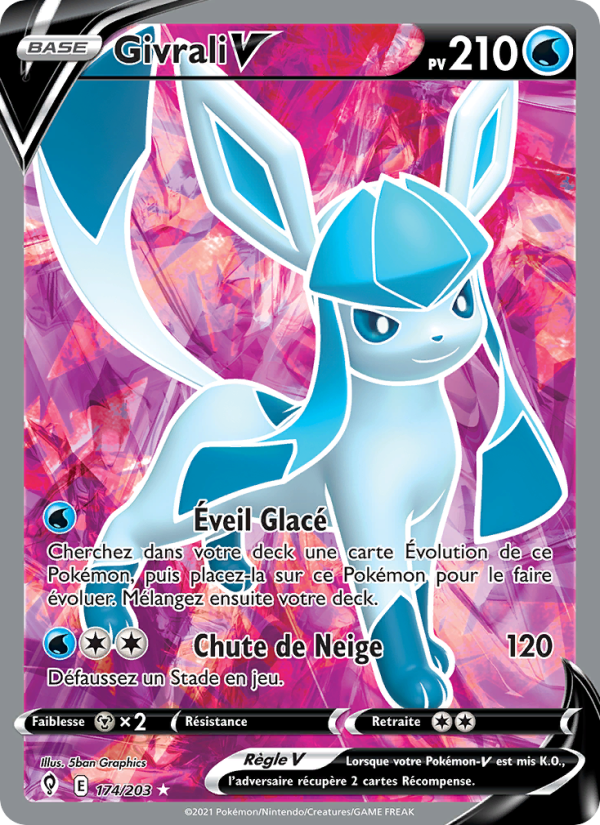Givrali V 174 — Evolving Skies (French Pokémon TCG card)