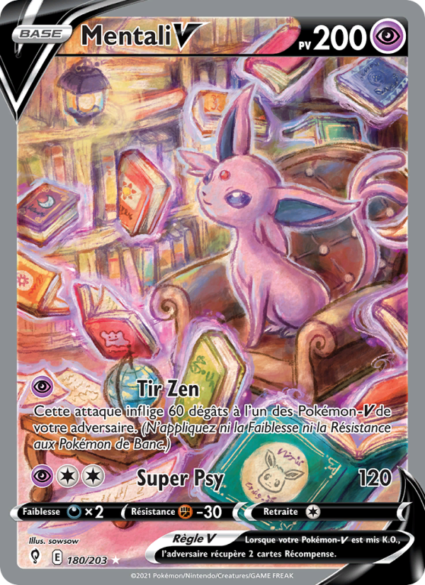 Mentali V 180 — Evolving Skies (French Pokémon TCG card)