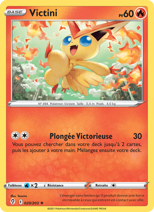 Victini 20 — Evolving Skies (French Pokémon TCG card)