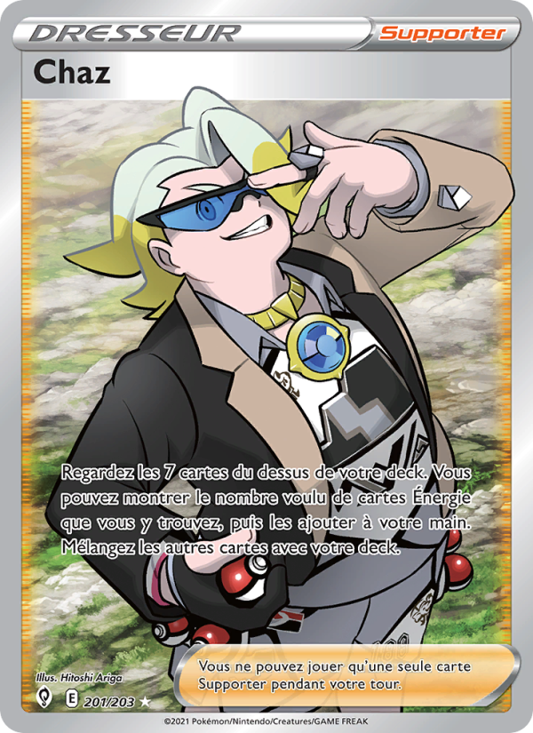 Chaz 201 — Evolving Skies (French Pokémon TCG card)