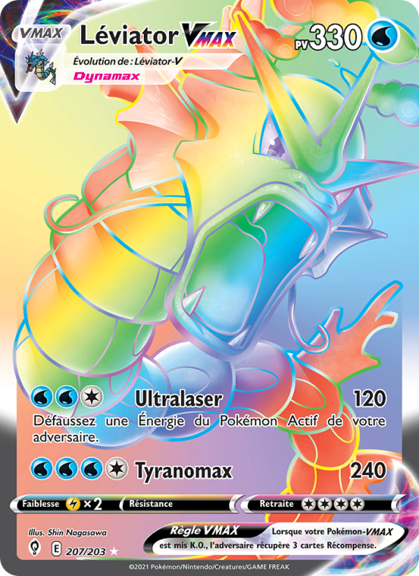 Léviator VMAX 207 — Evolving Skies (French Pokémon TCG card)