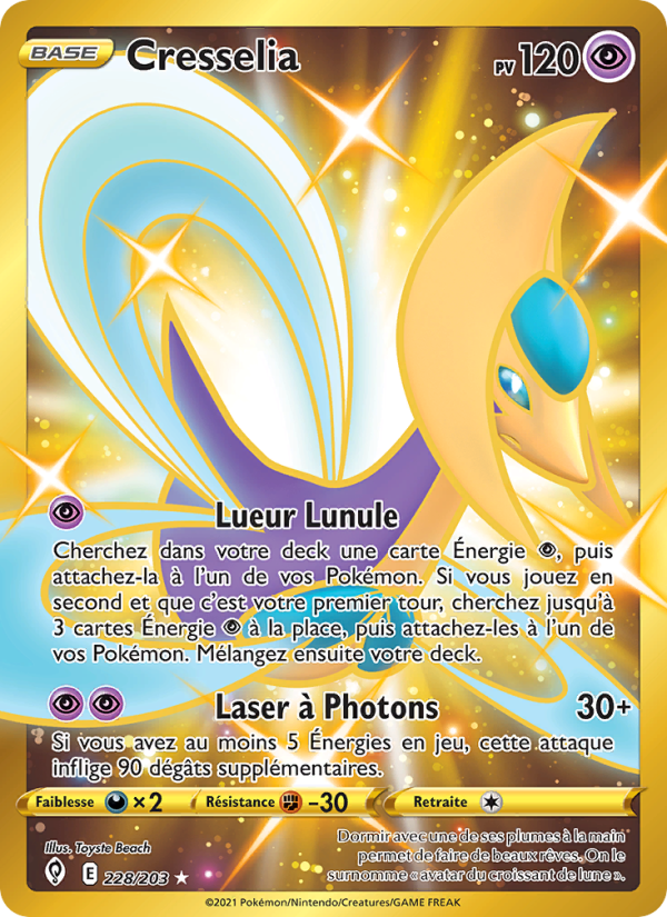 Cresselia 228 — Evolving Skies (French Pokémon TCG card)