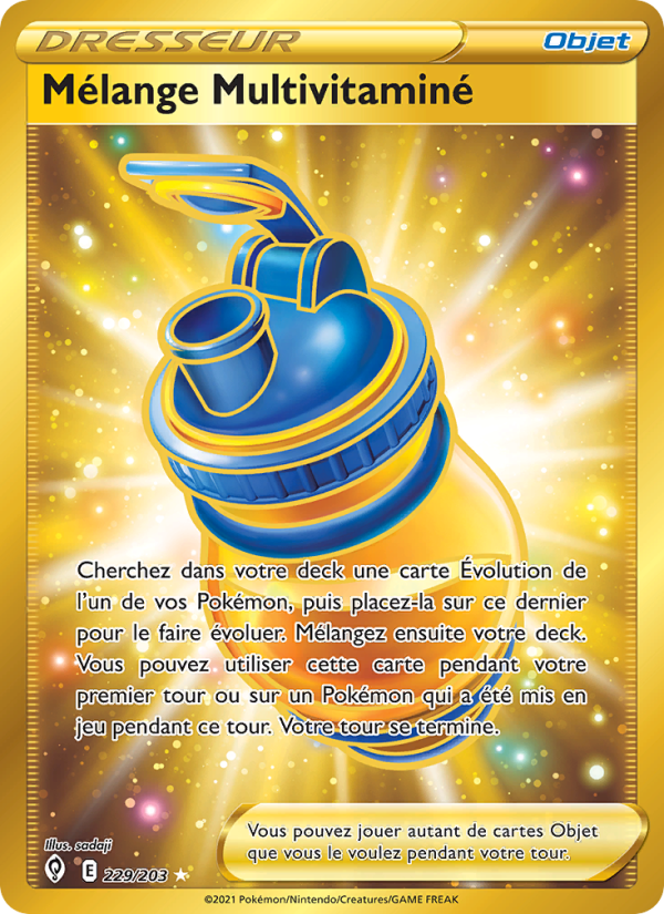 Mélange Multivitaminé 229 — Evolving Skies (French Pokémon TCG card)