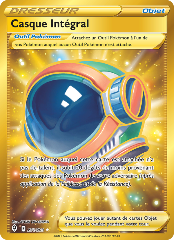Casque Intégral 231 — Evolving Skies (French Pokémon TCG card)