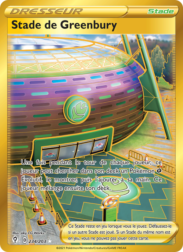 Stade de Greenbury 234 — Evolving Skies (French Pokémon TCG card)