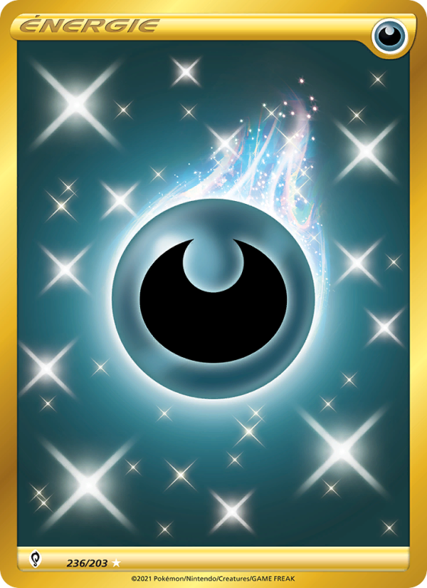 Énergie Obscurité 236 — Evolving Skies (French Pokémon TCG card)