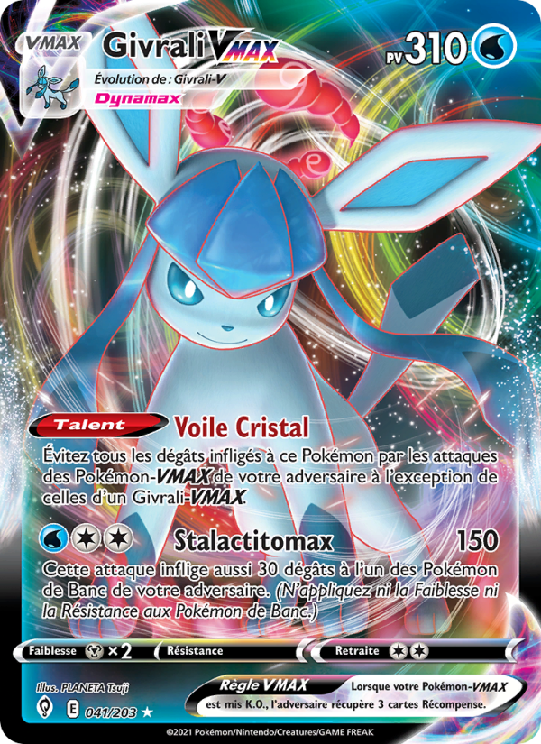 Givrali VMAX 41 — Evolving Skies (French Pokémon TCG card)