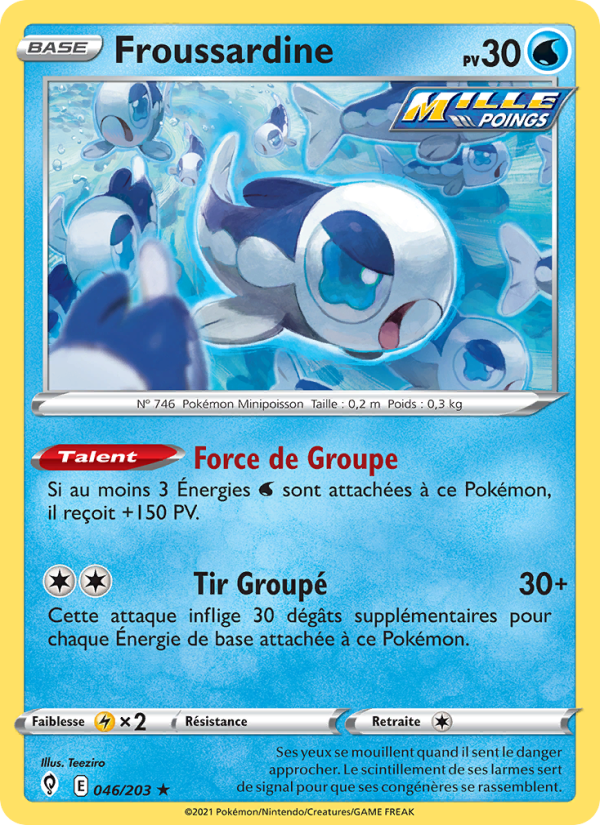 Froussardine 46 — Evolving Skies (French Pokémon TCG card)