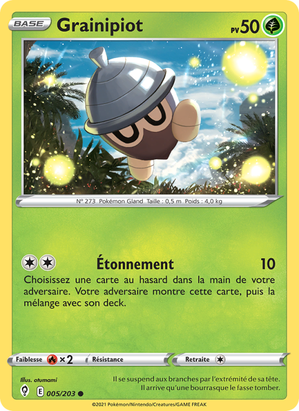 Grainipiot 5 — Evolving Skies (French Pokémon TCG card)