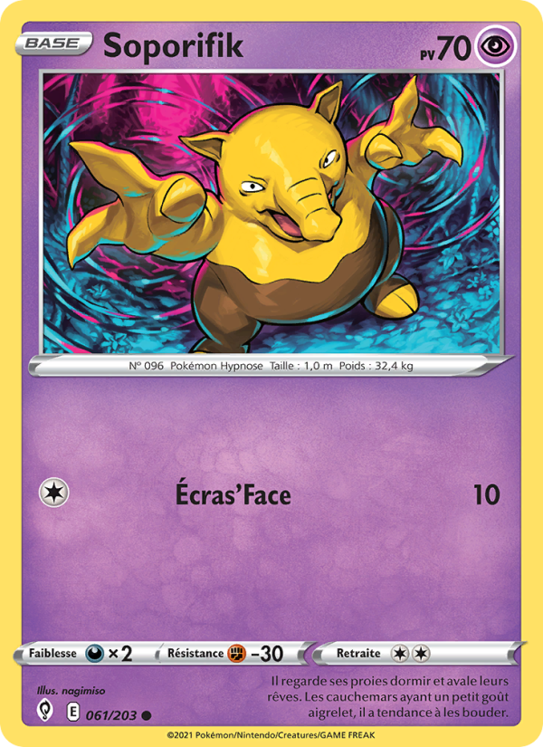 Soporifik 61 — Evolving Skies (French Pokémon TCG card)