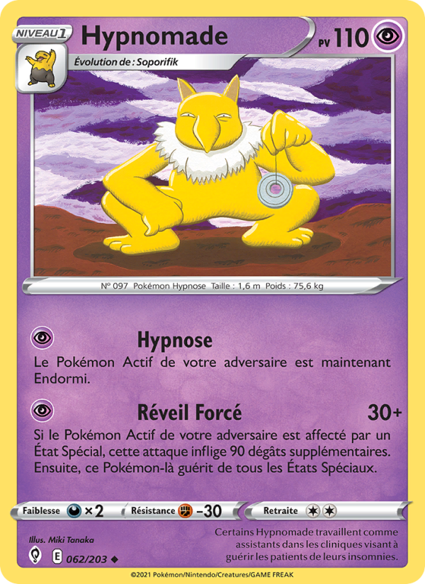 Hypnomade 62 — Evolving Skies (French Pokémon TCG card)