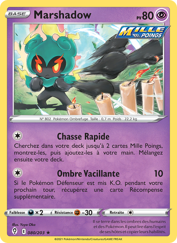 Marshadow 80 — Evolving Skies (French Pokémon TCG card)