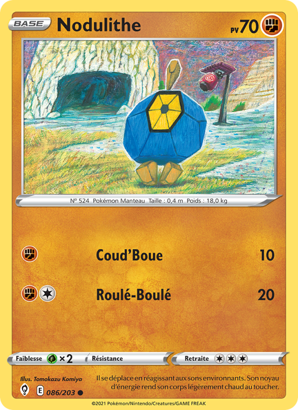 Nodulithe 86 — Evolving Skies (French Pokémon TCG card)