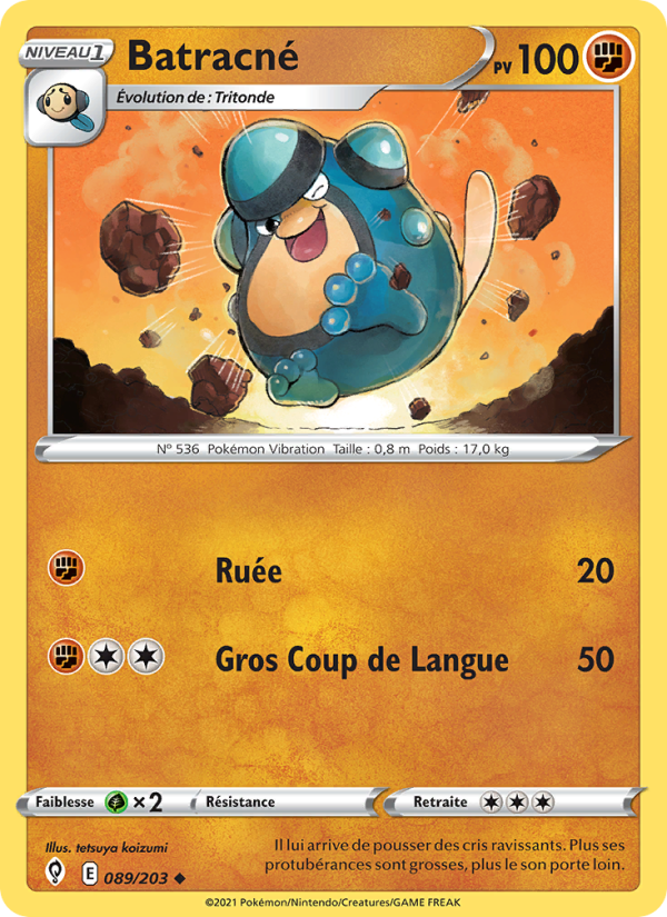 Batracné 89 — Evolving Skies (French Pokémon TCG card)