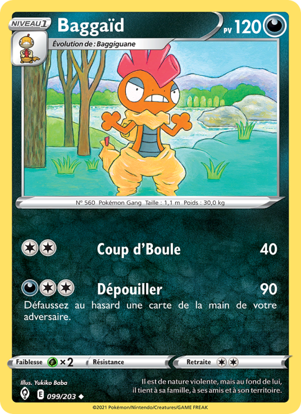 Baggaïd 99 — Evolving Skies (French Pokémon TCG card)