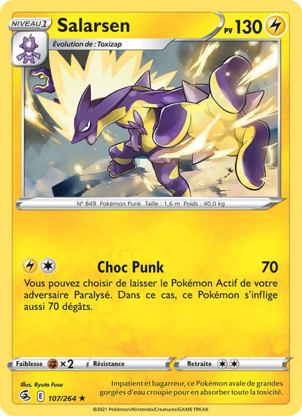 Salarsen 107 — Fusion Strike (French Pokémon TCG card)