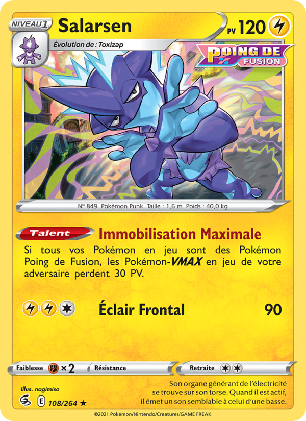 Salarsen 108 — Fusion Strike (French Pokémon TCG card)
