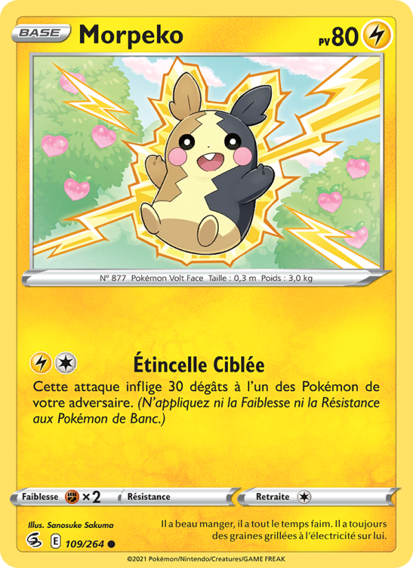 Morpeko 109 — Fusion Strike (French Pokémon TCG card)