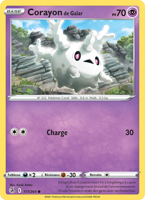 Corayon de Galar 117 — Fusion Strike (French Pokémon TCG card)