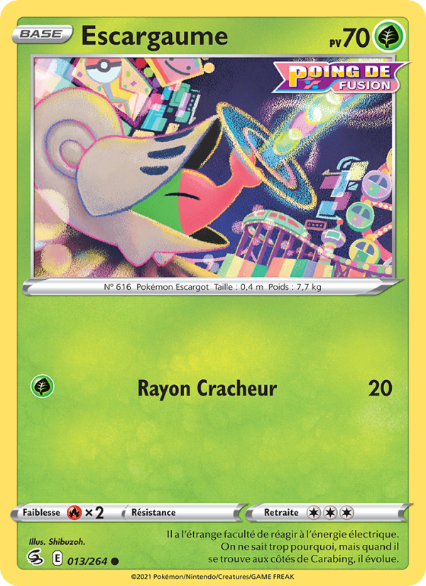 Escargaume 13 — Fusion Strike (French Pokémon TCG card)