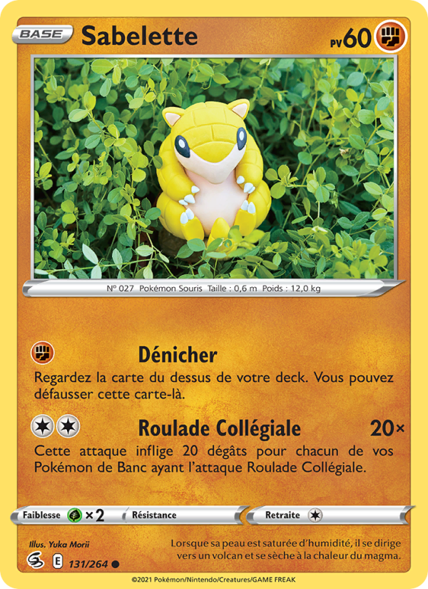 Sabelette 131 — Fusion Strike (French Pokémon TCG card)