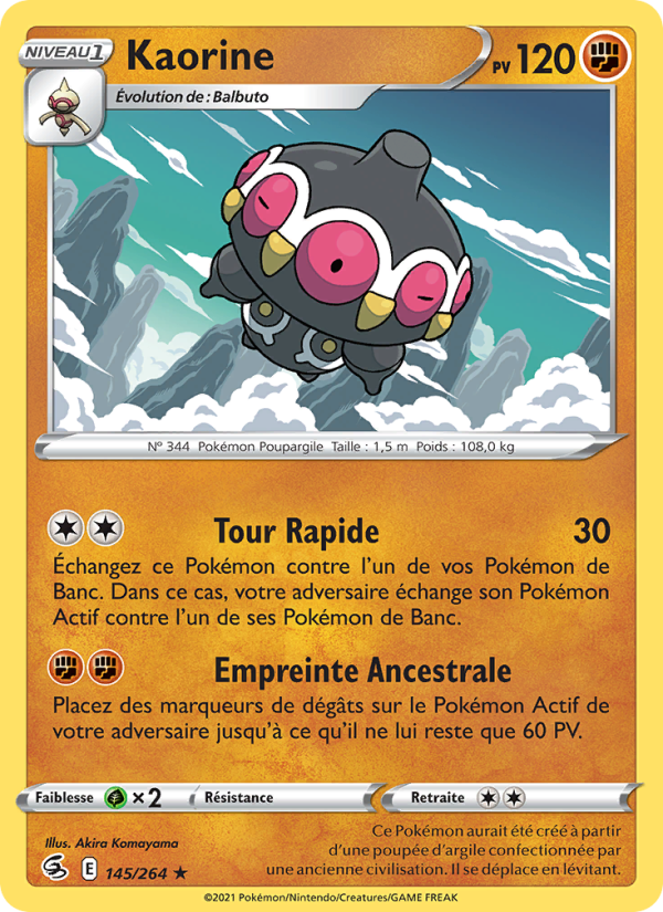 Kaorine 145 — Fusion Strike (French Pokémon TCG card)