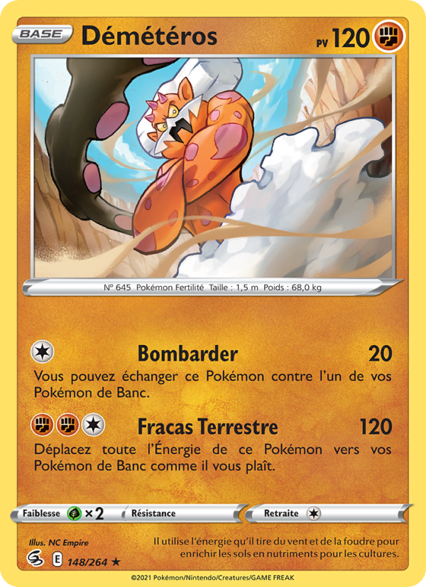Démétéros 148 — Fusion Strike (French Pokémon TCG card)