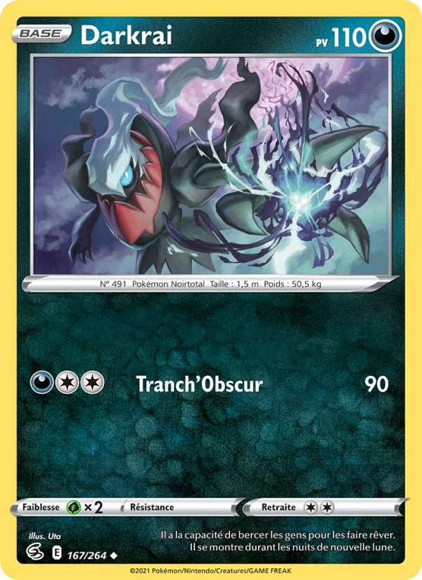 Darkrai 167 — Fusion Strike (French Pokémon TCG card)
