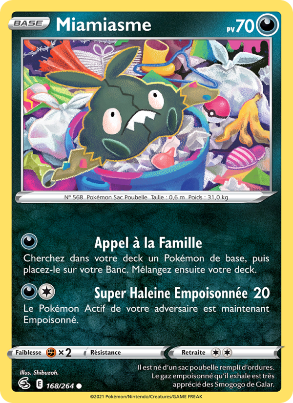 Miamiasme 168 — Fusion Strike (French Pokémon TCG card)